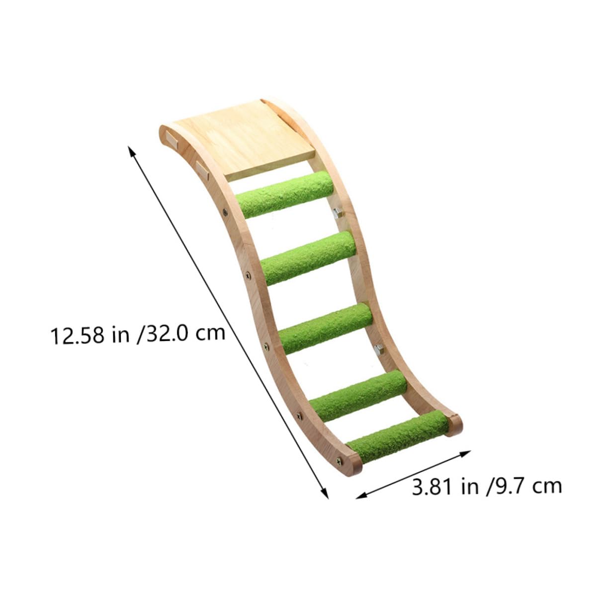 SUPVOX Parrot Toys Set Bird Cage Climbing Ladder Wooden Ladder for Small Bird Plaything