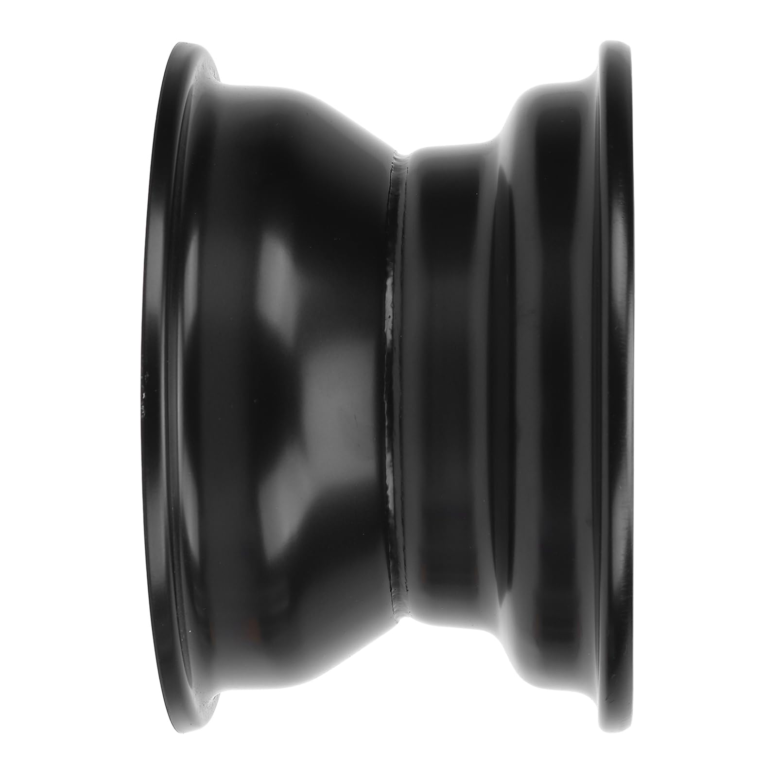 SIXRUN Jante en Alliage d'Aluminium 16x8.00-7, 7 Pouces, Noir, pour VTT, Go Karts, Chariots, Espacement des Trous 78mm