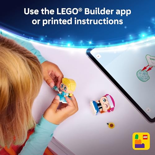 LEGO Disney Frozen Mini Anna & Elsa Toys - Building Set for Girls & Boys, Ages 5+ - Frozen Toys for Pretend Play or Bedroom Decor - Gifts for Birthdays - 43284