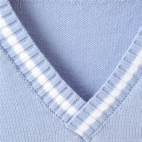 Girls Boys Plain Sweater Vest Sleeveless V Neck Knitted Crop Tank Top Kids Warm Pullover School Uniform Clothes4