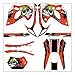 Zhbqcmou MotoCross Team Graphics Backgrounds Adesivi Adesivi Kit per Kawasaki KLX250 KLX 250 KLX 300 KLX300 1993-1997 hnzhb (Color : Red)