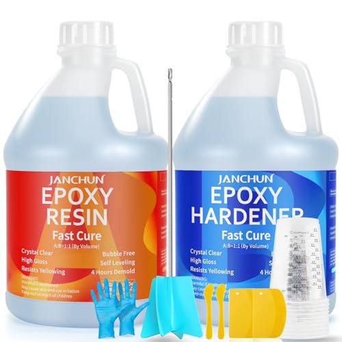 1 Gallon Premium Clear Epoxy Resin,High Gloss...
