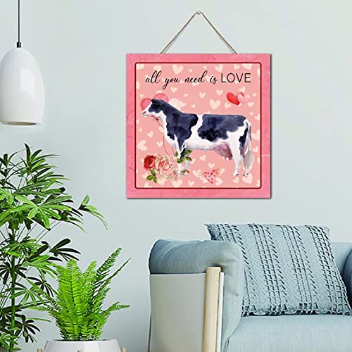Décoration murale d'intérieur moderne bois All You Need Is Love