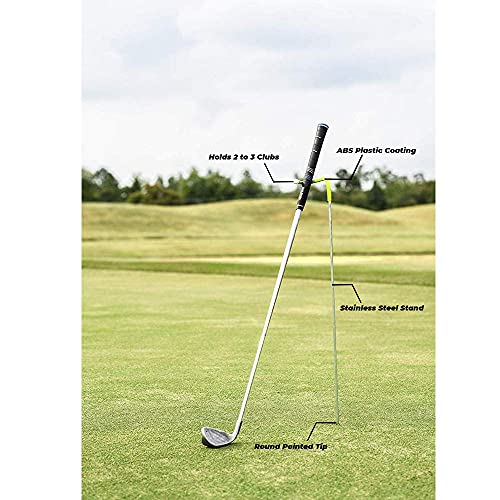 Mobile Pro Shop V-Shaped Golf Club Stand Keeps Your Clubs Clean, Dry & Visible, Made Of Highly Durable Stainless Steel - Easy To Carry Golf Club Holder #TOP4