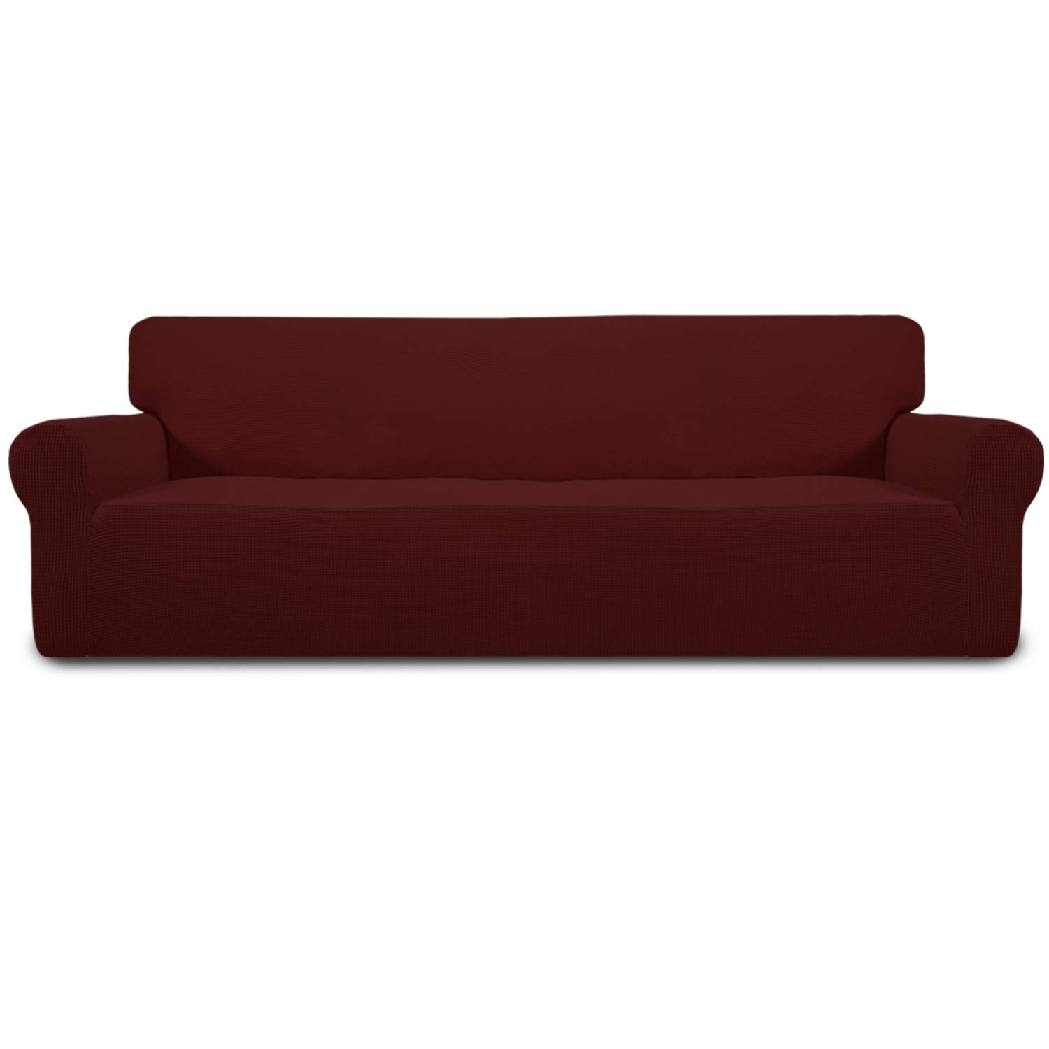 Easy-Going Stretch 4 Seater Oversized Sofa Couch Cover Wine