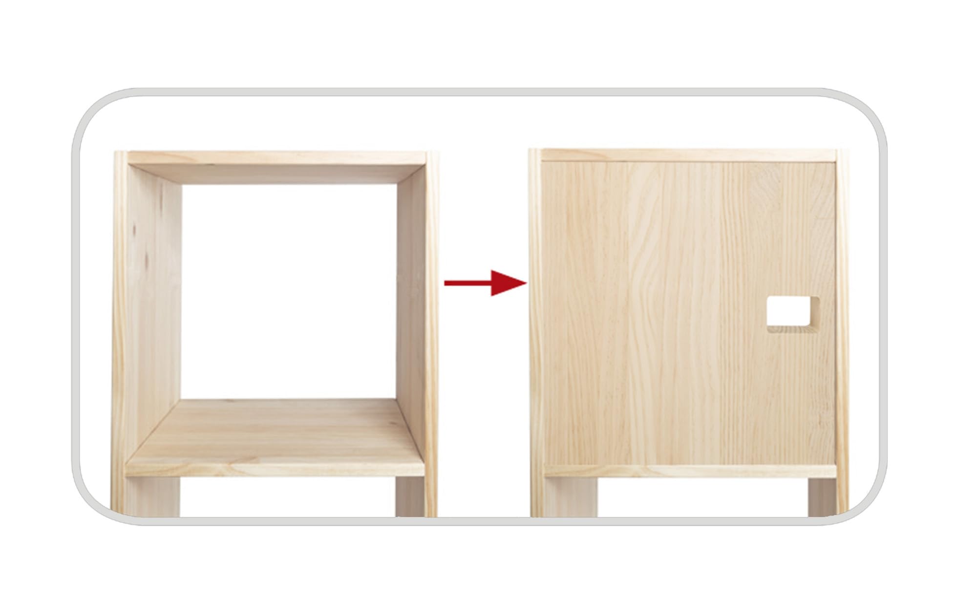 Astigarraga Kit Line Porta Accessorio per Scaffale Modulare a Cubi Dinamic - 32,5 x 32,5 cm