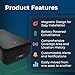 Trackhawk TH-MAG Magnetic GPS Trailer Tracker - 4G LTE Live Monitoring for Cars, Trucks, Trailers & Asset Monitoring, 10,000mAh Rechargeable Battery, Waterproof - Subscription Required