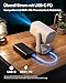 Aurzen D1 air Smart Beamer mit Netflix, 16W Dolby Audio, Beamer Outdoor 1080P mit HDR10 & 4K-Unterstützung, 180° Drehbar Mini Tragbarer Projektor mit USB-C PD, TOF-Autofokus, Trapezkorrektur, Weiß