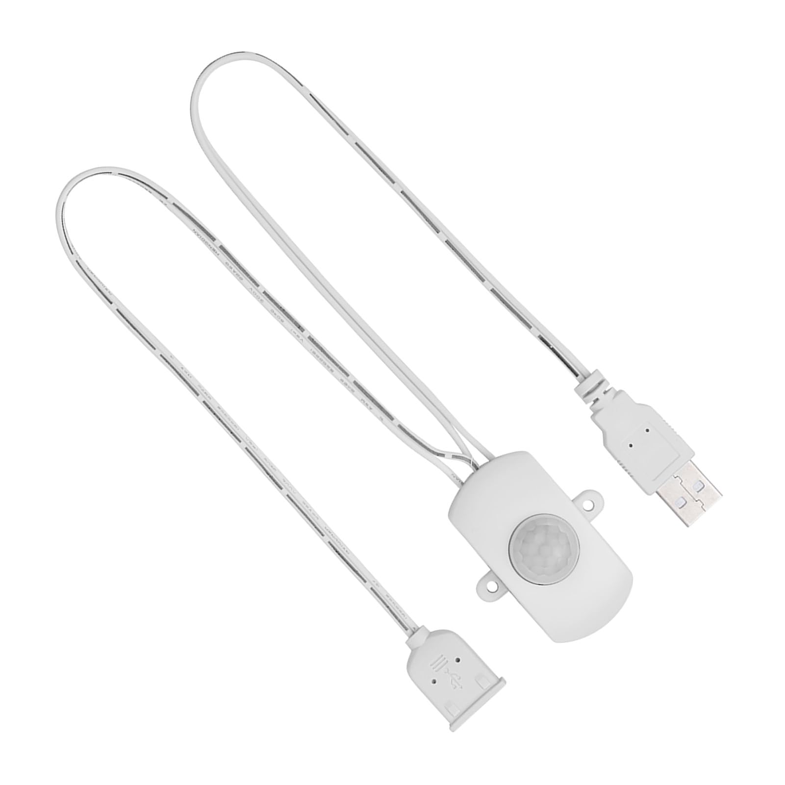 Ejoyous Interruttore con Sensore di Movimento PIR, Rilevatore di Presenza | Interruttore per Striscia LED, Custodia Nera o Bianca, USB, Uso Bagno e Garage