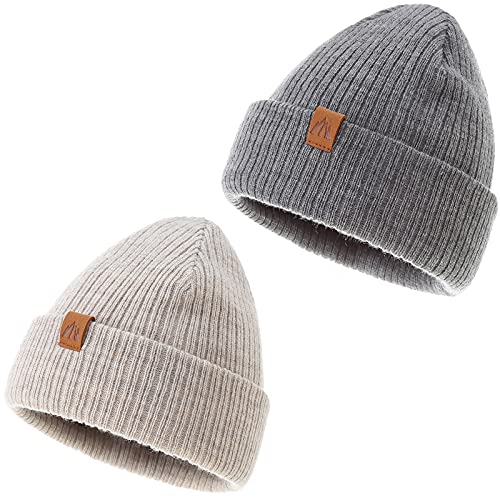 Image of LMLALML Beanie for Toddler Boys Elegant Baby Beanie Knit Winter Hat for Kids