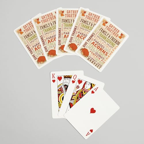 Baraja de Poker Gather Together Thanksgiving 52 Cartas miniatura 7
