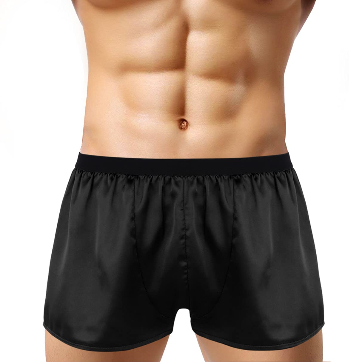 YhongMen Silky Satin Boxer Briefs Underpants Lightweight Boxer Shorts Underwear