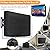 Outdoor TV Cover 52 to 55 Inch Weatherproof, Waterproof Outside TV Covers Heavy Duty 600D Oxford TV Covers Outdoor TV Screen Protectors Shield with Full Zippers and Velcro for Flat Screen Outdoor TVs