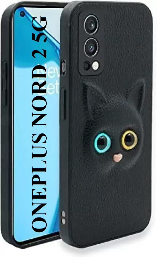 MVE® Cute Cat Back Cover for OnePlus Nord 2 5G, 3D Eye Cartoon Cat