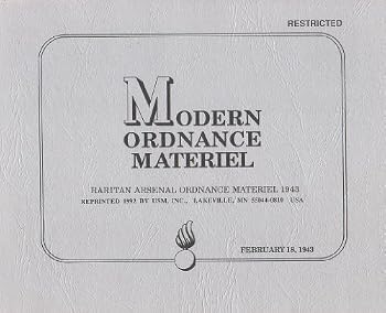 Paperback Modern Ordnance Materiel, 1943 Book