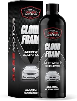 Bass Motor Car Wash Shampoo pH Neutral Foam with Wax for Exterior Shine Easy Washing Soap for Home Laundry 500 ml