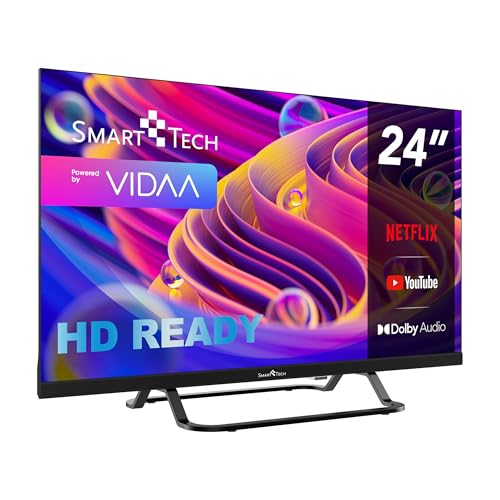 Smart Tech TV LED HD 24' (60 cm) 24HV02V VIDAA 3xHDMI 2xUSB Hotel Mode, Netflix, YouTube, Video, Disney+ – Ansicht 7