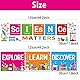 Klassenzimmer-Dekorationen, Wissenschaftsbanner und Poster für Lehrer, Studenten, buntes Pinnwand für Zuhause und Klassenzimmer, Wanddekoration für Kindertagesstätten, Grundschule, Mittelschule