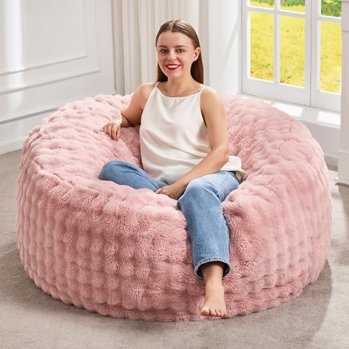 Hobestluk Fluffy Machine Washable Bean Bag