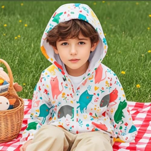 Image of TUIJI Toddler Jacket Hooded Trench Lightweight Windbreaker