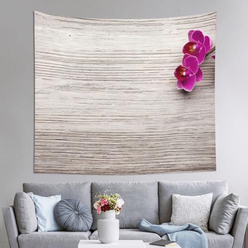 Tapisserie orchidée pour créer un coin zen au salon