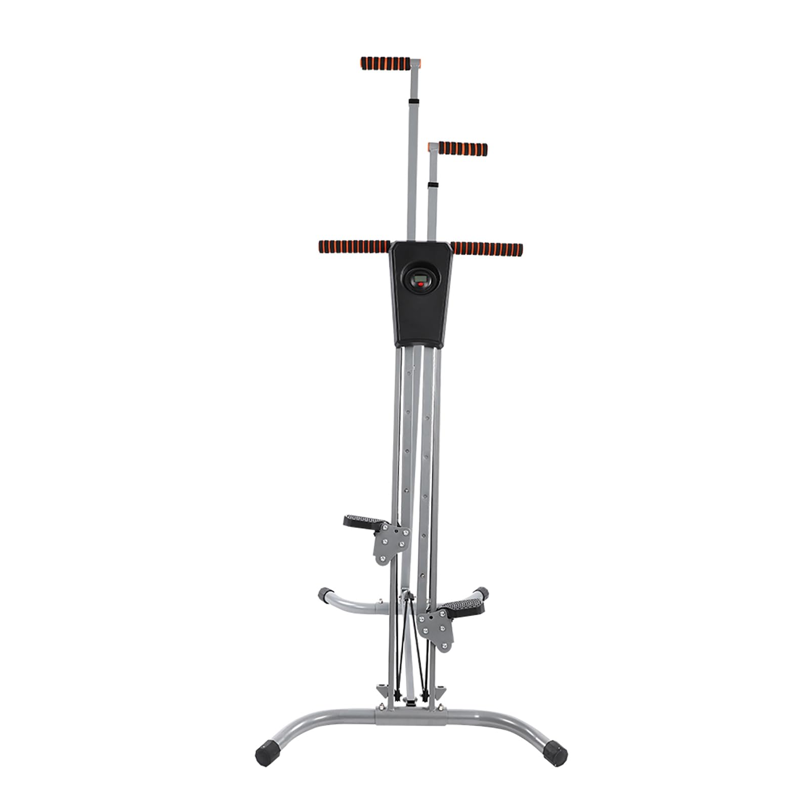 Sorandy Máquina de Ejercicios Escaladora Vertical con Marco de Acero Resistente para Cardio en el Hogar con y Pantalla Ajustables