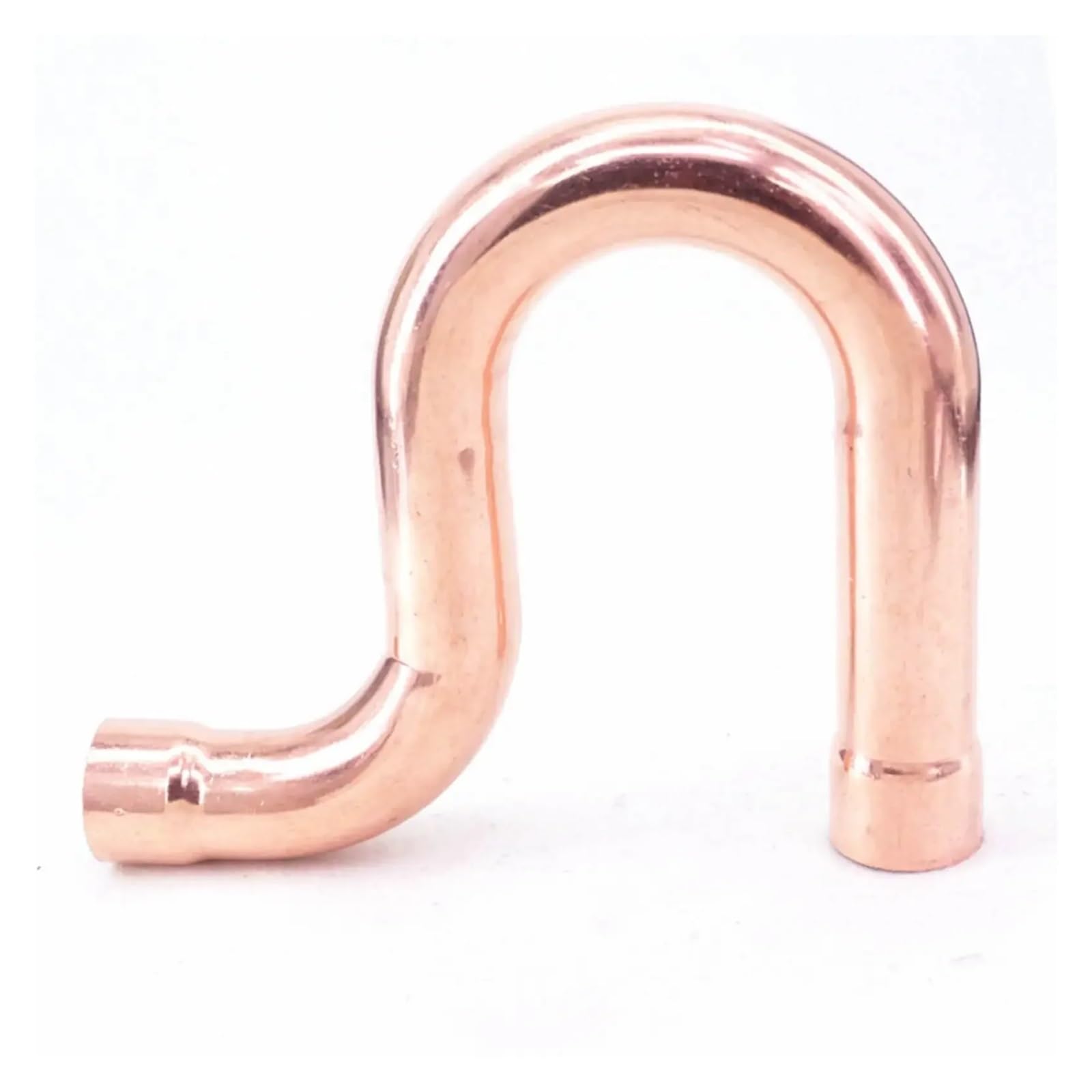 MQXFCZUX 16x1.0mm Pure Copper End Feed P Trap Pipe Air Conditioner Refrigeration Gas Water Oil MQXFCZUX