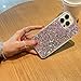 MUYEFW Case for iPhone 12 and iPhone 12 Pro Case Glitter Bling for Women Girls Sparkle Cover Cute Protective Phone Cases 6.1 inch (Silver)