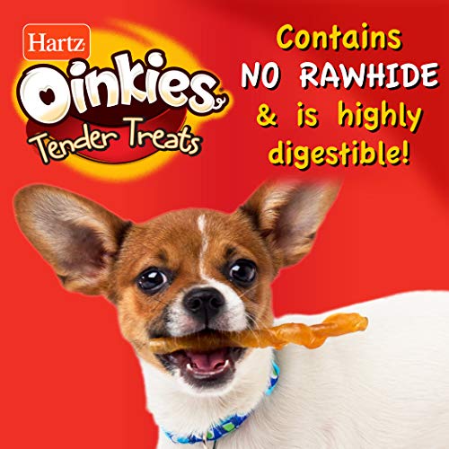 Hartz Oinkies Rawhide-Free Tender Treats Wrapped with Chicken Dog Treats Chews, 36 Count, Highly Digestible, No… - Image 3