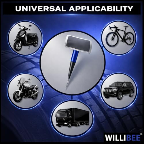 Image of WILLIBEE 10 Pcs Mushroom Plug Tubeless Tyre Puncture Repair Kit for Bike & Car | Tire Puncher Repair Patches (10 Pcs, (80 x 12mm))