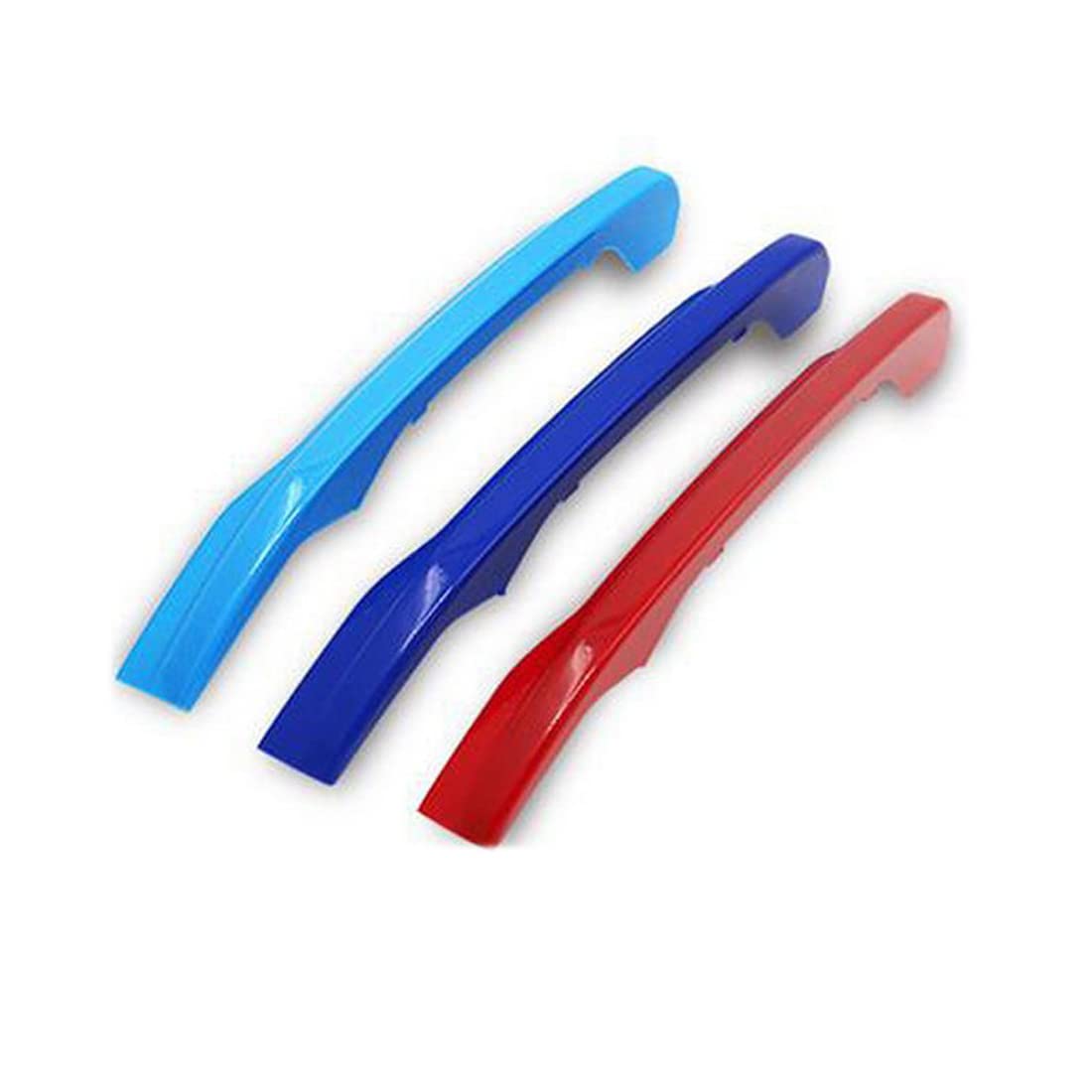 Aliauto Car-Styling Three-Color Front Grille Modified Decorative Sticker M-Colored Stripe Grille Insert Trims for BMW 16-17 Series 1