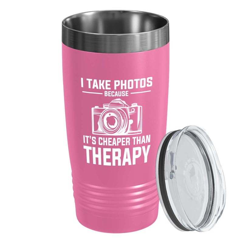 Taza Photographer Pink Edition Viking Tumbler 20oz miniatura 1
