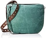 Baumwolle Liebeskind Berlin Damen Dive Bag Suede Crossbody Medium Umhängetasche, Grün (Dark Green), 3.0x33.0x33.0 cm