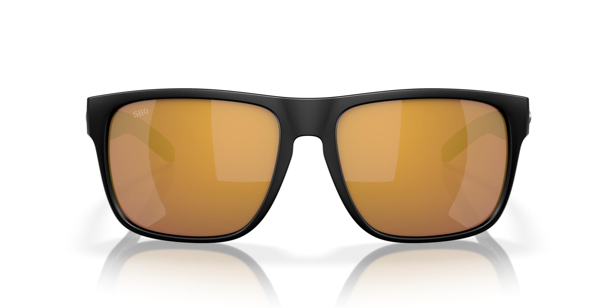 Costa del Mar Spearo XL Fishing and Watersports Sunglasses, Matte Black/Gold Mirrored 580G, 59 mm