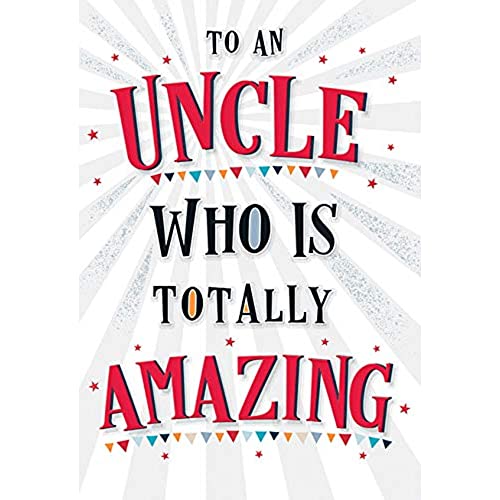 Piccadilly Greetings Modern Birthday Card Amazing Uncle - 7 x 5 inches