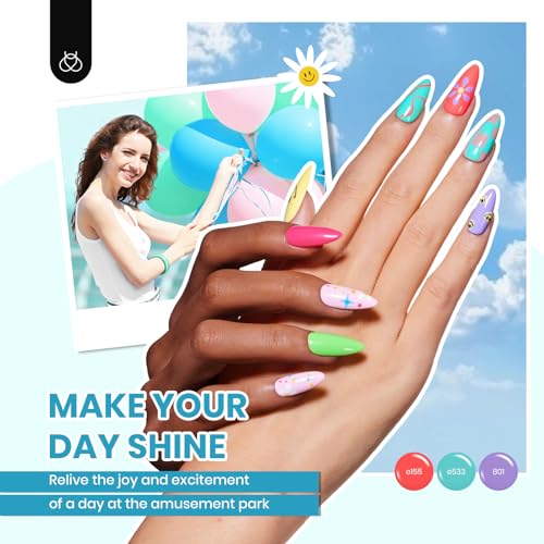 Beetles Gel Polish Beetles 86 Pcs Gel Nail Polish Kit With U V Light 55 Colors Gel Nail Kit For Beginners With Everything At Home Gel Polish Manicure Summer Rainbow Nail Art Jelly Nails Emotional Spectrum Collection thumb #4