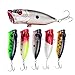 A-SZCXTOP Fishing Lures Topwater Floating Popper Poper Lure Hooks Bait Bass Crankbait (Type2)