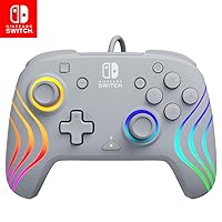 PDP Official Switch Afterglow Wave Wired Controller - Grey