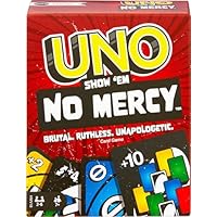 UNO Jogo de Cartas No Mercy para crianças a partir de 7 anos