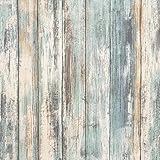 Arthome Selbstklebende Möbelaufkleber mit Holzmaserung,Vinyl Möbelfolie Selbstklebende Tapete Holz Folie Selbstklebend,Wasserdicht Leicht zu reinigen (Blau, 43.5x610cm)