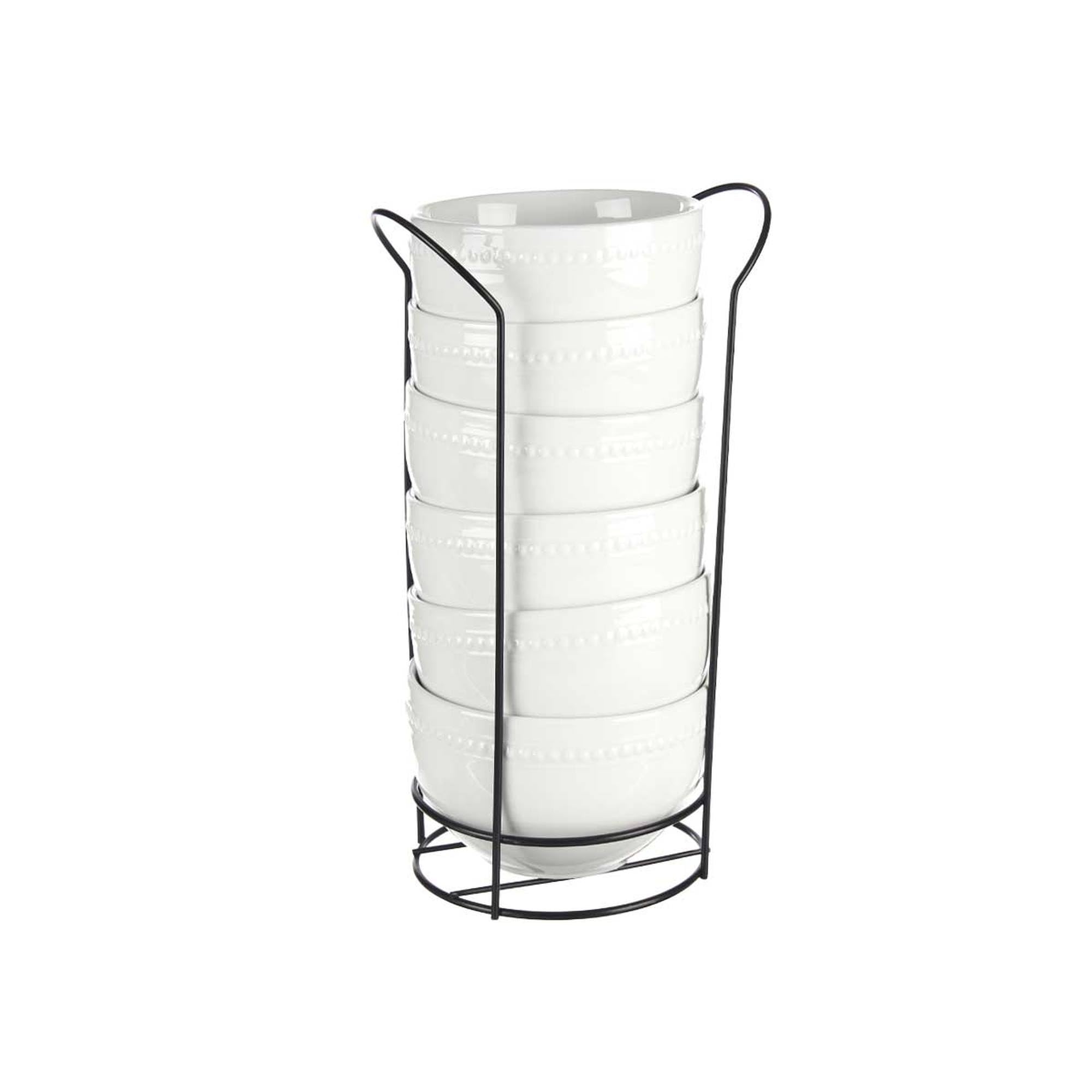 Set de 6 bols en porcelaine blanche 800 ml C Sopor collection VESSIA
