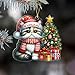 Imagen de Adorno de Navidad personalizado con forma de gato persa