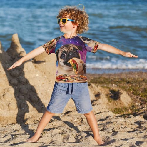 Boys Rash Guard Swim Shirt Toddler Short Sleeve Swimwear UPF 50+ Quick Dry Rashguard Shirt4