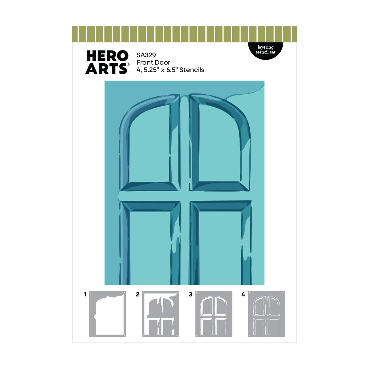 Hero Arts Front Door Layering Stencil Set