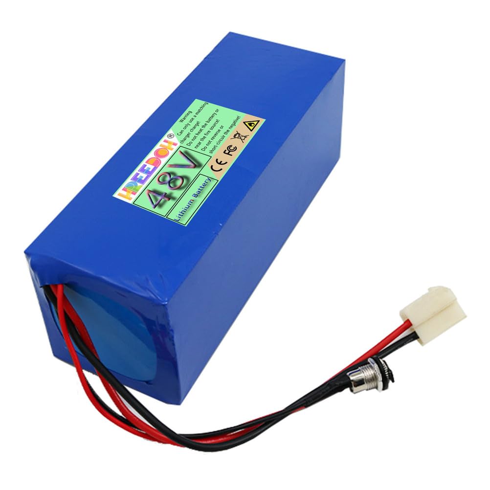 Akumulator litowy 36 V 48 V Akumulator litowo-jonowy 8 AH 10 AH 12 AH 20 AH z ładowarką i systemem BMS do silnika 0-1000 W