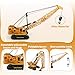 Diecast Crane Truck Toy for Boys Ages 3-12 – Metal Construction Toy Truck with Manual Lifting Arm – Heavy Duty Toy Crane Vehicles for Kids, Christmas & Birthday Gift for Toddlers and Children