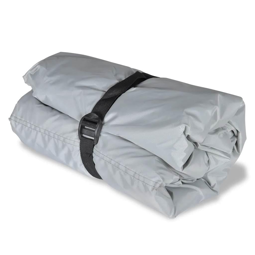 Gancio per barca, 2 pezzi, grigio, lunghezza 488-564 cm | poliestere rivestito con pigmenti, doppie cuciture, cordino elastico, impermeabile, per ancoraggio e stoccaggio