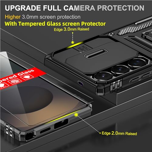 Coque Samsung S25 Ultra noire avec protège-écran et support - 2