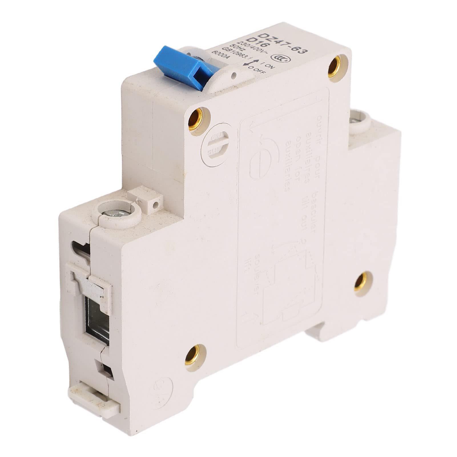 1P Miniatur-Leistungsschalter, Stromkreisschutzschalter, flammhemmendes PA66-Nylongehäuse for Drucktastenschalter von Beleuchtungssystemen Elektronischer Schalter