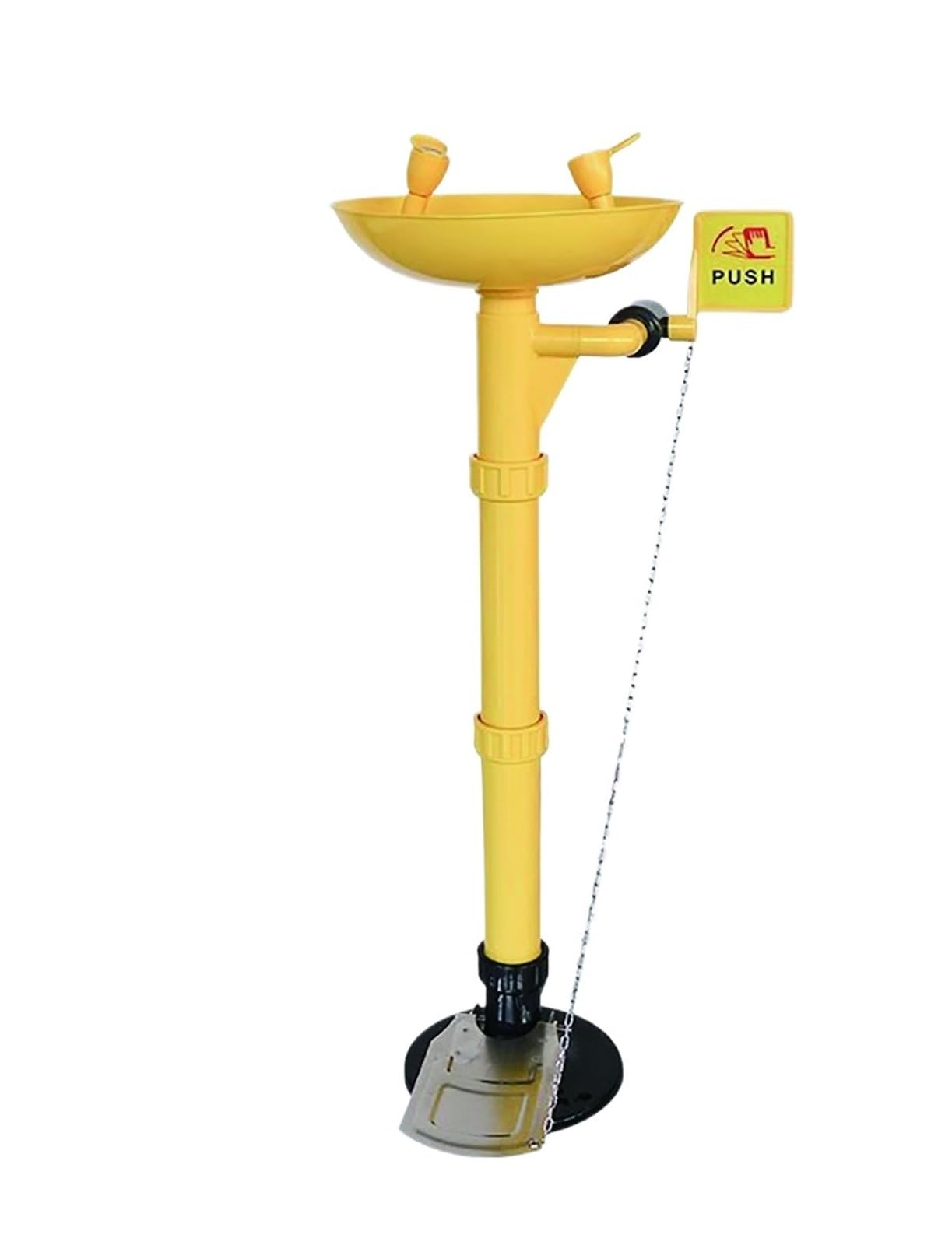 Kit de Lavado Ocular Ajustable con Pedal | Estación de Lavado Ocular de Emergencia para Uso inmediato en Laboratorios, fábricas, Tiendas y Lugares de Trabajo.
